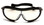 Pyramex XS3 Plus Safety Glasses ~ Black Frame - Indoor/Outdoor Anti-Fog Lens