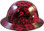 Tattoo Pink Hydro Dipped Hard Hats Full Brim Design - Right Side View
