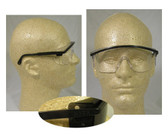 Uvex Astrospec 3000 Glasses ~ Black Frame ~ Clear Lens