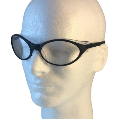 Uvex Bandit Safety Glasses ~ Black Frame ~ Clear Lens