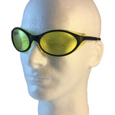 Uvex Bandit Safety Glasses ~ Black Frame ~ Amber Lens