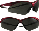 Jackson Nemesis INFERNO Safety Glasses ~ Red Frame, Smoke Lens