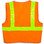 Orange Vest ~ Silver Stripes ~ SOLID Material ~ Size 2XL