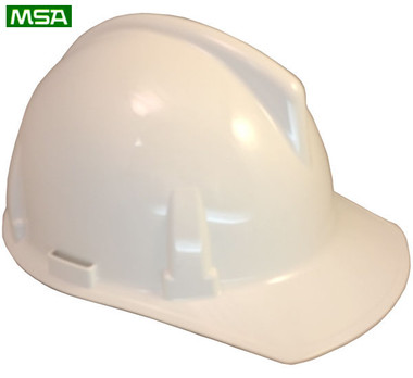 MSA Topgard Protective Caps ~ White  ~ Right Side View