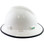 MSA V-Gard Full Brim Hard Hats with Fas-Trac Suspensions White - with Protective Edge