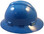 MSA V-Gard Full Brim Hard Hats with Fas-Trac Suspensions Blue