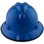 MSA V-Gard Full Brim Hard Hats with Fas-Trac Suspensions Blue - with Protective Edge