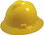 MSA V-Gard Full Brim Hard Hats with Fas-Trac Suspensions Yellow