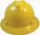 MSA V-Gard Full Brim Hard Hats with Fas-Trac Suspensions Yellow
