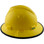 MSA V-Gard Full Brim Hard Hats with Fas-Trac Suspensions Yellow - with Protective Edge