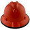 MSA V-Gard Full Brim Hard Hats with Fas-Trac Suspensions Orange - with Protective Edge