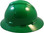 MSA V-Gard Full Brim Hard Hats with Fas-Trac Suspensions Green