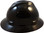 MSA V-Gard Full Brim Hard Hats with Fas-Trac Suspensions Black