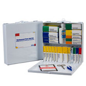 Restaurant First Aid Kit ~ 24 Unit. Metal Case