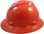 MSA V-Gard Full Brim Hard Hats with Staz-On Suspensions Standard Orange