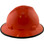 MSA V-Gard Full Brim Hard Hats with Staz-On Suspensions Orange - with Protective Edge