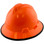MSA V-Gard Full Brim Hard Hats with Staz-On Suspensions Hi Viz Orange - with Protective Edge