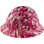 Pink Camo Hydro Dipped Hard Hats Full Brim Style