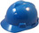 MSA Cap Style Small Hard Hats with Fas-Trac Suspensions Blue  - Oblique View