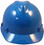 MSA Cap Style Small Hard Hats with Fas-Trac Suspensions Blue  - Front View