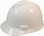 MSA Cap Style Small Hard Hats with Fas-Trac Suspensions White  - Oblique View