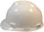 MSA Cap Style Small Hard Hats with Fas-Trac Suspensions White  - Left Side View