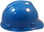 MSA Cap Style Large Jumbo Hard Hats with Fas-Trac Suspensions Blue - Right Side View