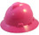 MSA V-Gard Full Brim Hard Hats with One-Touch Suspensions ~ Pink