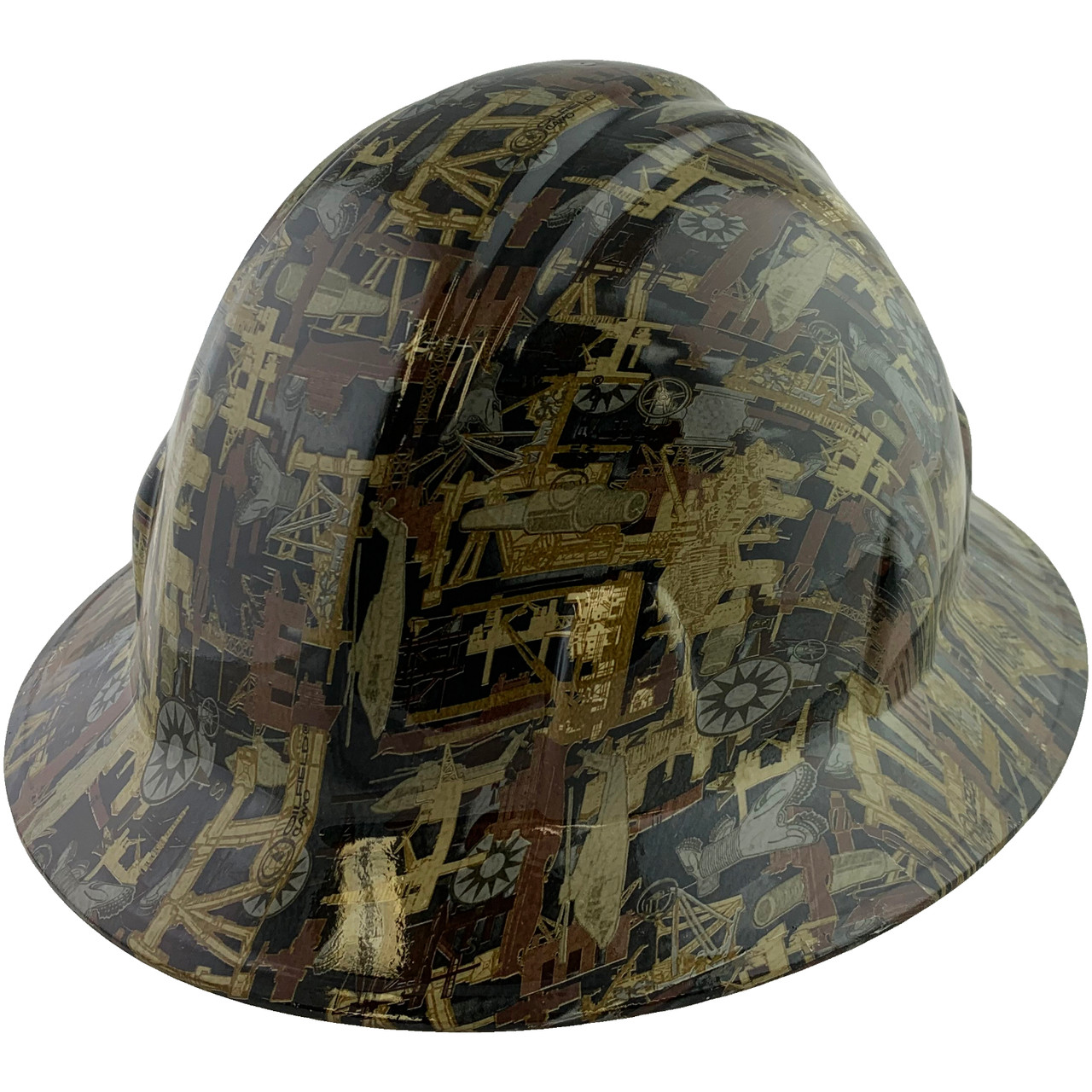 Oilfield Camo White Hydro Dipped Full Brim Hard Hats Buy Online at T