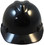 MSA Cap Style Large Jumbo Hard Hats with Staz-On Suspensions Black - Front