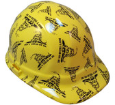 Don't Tread on Me Yellow Hydro Dipped Hard Hats Cap Style