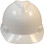 MSA Cap Style Large Jumbo Hard Hats with Staz-On Suspensions White - Front