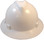 MSA V-Gard Full Brim Hard Hats with One-Touch Suspensions White