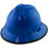 MSA V-Gard Full Brim Hard Hats with One-Touch Suspensions Blue - with Protective Edge