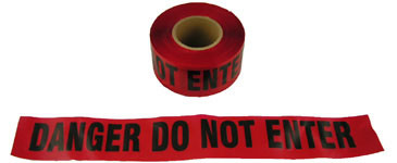 Barrier Tape Danger Do Not Enter Red 1000 Foot Rolls Pic 1