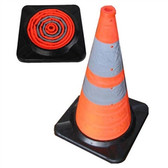 28 Inch Pack and Pop Incident Cones With Light (Single)