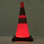 28 Inch Pack and Pop Incident Cones With Light 5 Packs