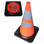 30 Inch Pack and Pop Incident Cones With Light 5 Packs