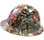 Sticker Bomb 4 Design Hydro Dipped Hard Hats Full Brim Style