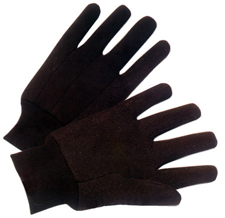 brown jersey work gloves