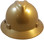 MSA V-Gard Full Brim Hard Hats with Fas-Trac Suspensions Gold