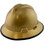 MSA V-Gard Full Brim Hard Hats with Fas-Trac Suspensions Gold - with Protective Edge