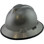 MSA V-Gard Full Brim Hard Hats with Fas-Trac Suspensions Silver - with Protective Edge