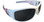 Edge Caraz Patriot Safety Glasses, White Frame Smoke Lens (HZ146-P2) Oblique view