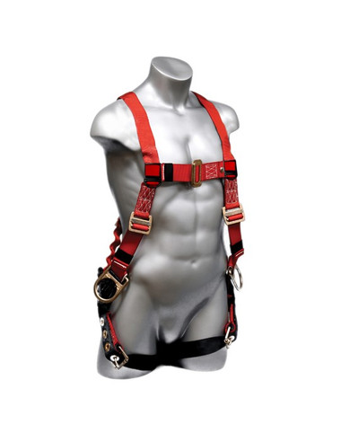 Freedom Flex Harness ~ 3 D Ring, Tongue Buckles  - Front View
