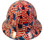USA Wavy Flag Hydro Dipped Full Brim Hard Hats pic 1