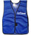 Blue safety vest Single color imprint Front