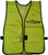 Imprinted Lime Safety Vests one color front