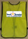 Imprinted Lime Safety Vests Multi Color Back