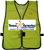 Imprinted Lime Safety Vests Multi Color Front